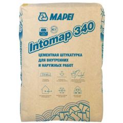 Штукатурка цементная Mapei (Мапей) Intomap 340 25 кг