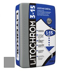Затирка цементная Litokol Litochrom 3-15 C.10 серая 25 кг