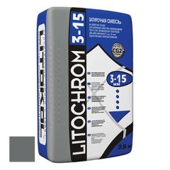 Затирка цементная Litokol Litochrom 3-15 С.40 антрацит 25 кг