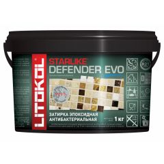 Затирка эпоксидная антибактериальная Litokol Starlike Defender Evo S.125 Grigio Cemento 1 кг