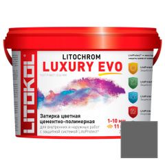 Затирка цементная Litokol Litochrom Luxury Evo LLE.135 антрацит 2 кг