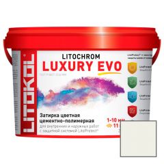Затирка цементная Litokol Litochrom Luxury Evo LLE.200 белая 2 кг