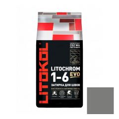 Затирка цементная Litokol Litochrom 1-6 Evo LE.110 стальная серая 25 кг