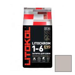Затирка цементная Litokol Litochrom 1-6 Evo LE.120 жемчужно-серая 25 кг