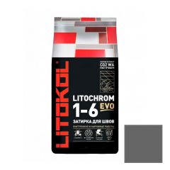 Затирка цементная Litokol Litochrom 1-6 Evo LE.135 антрацит 25 кг