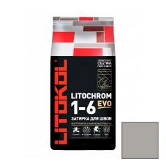 Затирка цементная Litokol Litochrom 1-6 Evo LE.125 дымчатая серая 25 кг