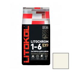 Затирка цементная Litokol Litochrom 1-6 Evo LE.200 белая 25 кг