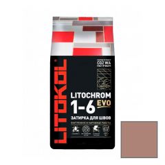 Затирка цементная Litokol Litochrom 1-6 Evo LE.235 коричневая 25 кг