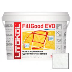 Затирка полиуретановая Litokol FillGood EVO F.100 Bianco Assoluto 2 кг