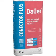 Клей для плитки Dauer (Дауэр) Conector Home Plus Универсальный серый зимний (класс С1) 40 кг