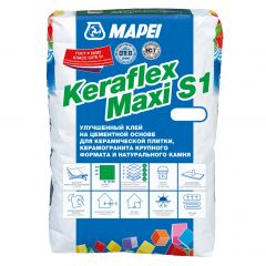 Клей для плитки Mapei Keraflex Maxi S1 белый 25 кг