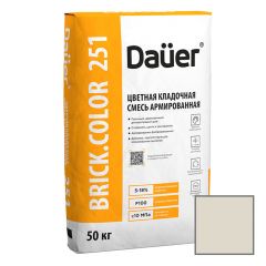 Смесь кладочная цветная Dauer (Дауэр) Brick.Color 251 для кирпича армированная Светло-бежевый 50 кг
