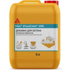 Гиперпластификатор Sika ViscoCrete-200 для высокопрочного бетона 5 л