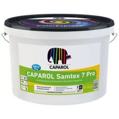 Краска латексная Caparol Samtex 7 Pro моющаяся шелковисто-матовая база 1 белая 1,25 л