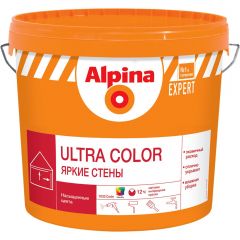 Краска интерьерная Expert Ultra Color Яркие стены влагостойкая моющаяся матовая база 1 белая 2,5 л