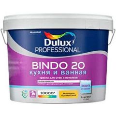Краска интерьерная влагостойкая Dulux Professional Bindo 20 кухня и ванная BC 9 л