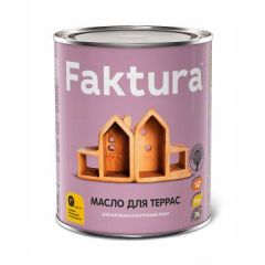 Масло для террас Faktura с натуральным воском и тунговым маслом 0,7 л