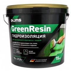 Многоцелевой эластичный герметик Glims GreenResin 15 кг