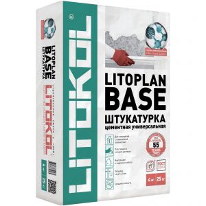 Штукатурка цементная Litokol Litoplan Base универсальная 25 кг