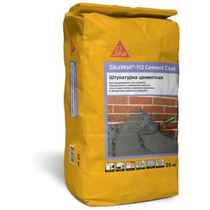 Штукатурка цементная SikaWall 112 Cement Coat серая 25 кг