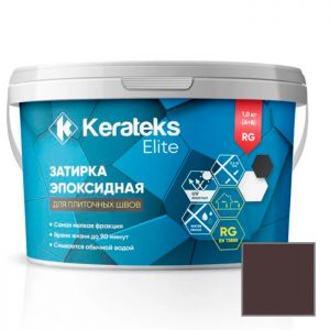 Затирка эпоксидная двухкомпонентная Kerateks Elite №55 Темно-коричневый 1 кг