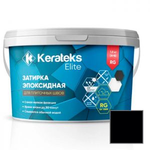 Затирка эпоксидная двухкомпонентная Kerateks Elite №59 Черный 1 кг