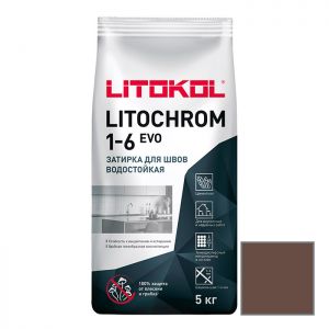 Затирка цементная Litokol Litochrom 1-6 Evo LE.240 венге 5 кг