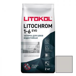 Затирка цементная Litokol Litochrom 1-6 Evo LE.100 пепельно-белая 2 кг