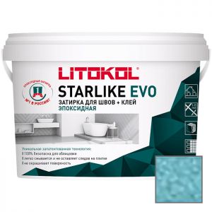 Затирка эпоксидная Litokol Starlike Evo S.320 Azzurro Сaraibi 1 кг