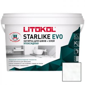 Затирка эпоксидная Litokol Starlike Evo S.100 Bianco Assoluto 1 кг