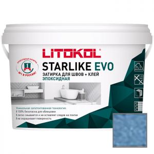 Затирка эпоксидная Litokol Starlike Evo S.330 Blu Avio 1 кг