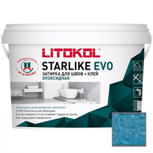 Затирка эпоксидная Litokol Starlike Evo S.340 Blu Denim 1 кг