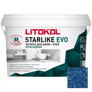 Затирка эпоксидная Litokol Starlike Evo S.350 Blu Zaffiro 1 кг