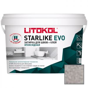 Затирка эпоксидная Litokol Starlike Evo S.110 Grigio Perla 1 кг