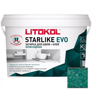 Затирка эпоксидная Litokol Starlike Evo S.430 Verde Pino 1 кг