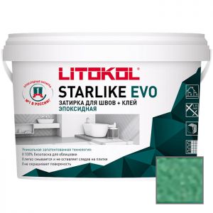 Затирка эпоксидная Litokol Starlike Evo S.420 Verde Prato 1 кг