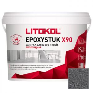 Затирка эпоксидная Litokol Epoxystuk X90 C.15 Grigio Ferro 5 кг