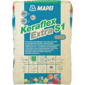 Клей для плитки Mapei Keraflex Extra S1 серый 25 кг