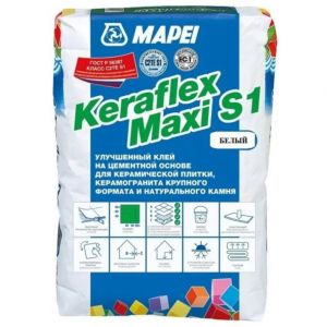 Клей для плитки Mapei Keraflex Maxi S1 белый 25 кг