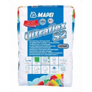 Клей для плитки Mapei Ultraflex S2 серый 25 кг