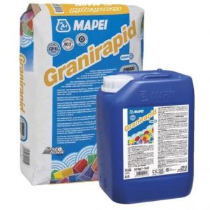 Клей для плитки Mapei Granirapid двухкомпонентный серый 30,5 кг