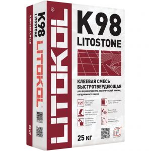 Клей для плитки Litokol Litostone K98 серый 25 кг