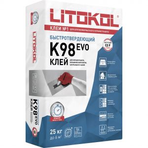 Клей для плитки Litokol Litostone K98 серый 25 кг