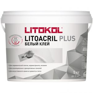 Клей для плитки Litokol Litoacril Plus дисперсионный 5 кг