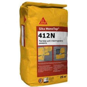 Ремонтная смесь для бетона Sika MonoTop-412 N тиксотропной консистенции 25 кг