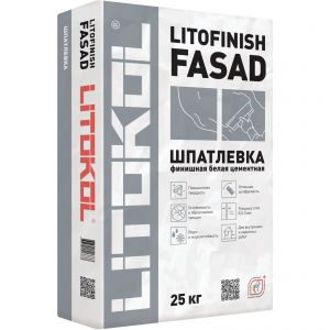 Шпатлевка цементная Litokol Litofinish Fasad 25 кг