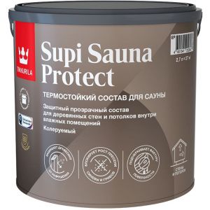 Термостойкий состав для сауны Tikkurila Supi Sauna Protect EP 2,7 л