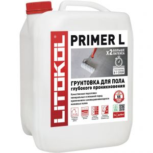 Грунтовка Litokol Primer L-m для подготовки оснований 5 кг