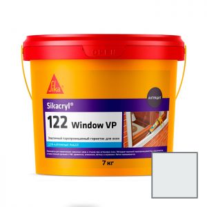 Герметик акриловый Sika Sikacryl-122 Window VP для швов оконных конструкций белый 7 кг