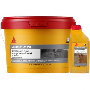 Клей двухкомпонентный Sika SikaBond-2K PU для деревянных покрытий A+B 10 кг